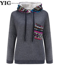 autumn women’s clothing thicken hooded big size sets loose coat with wool long sleeve slim red and blue girl jackets