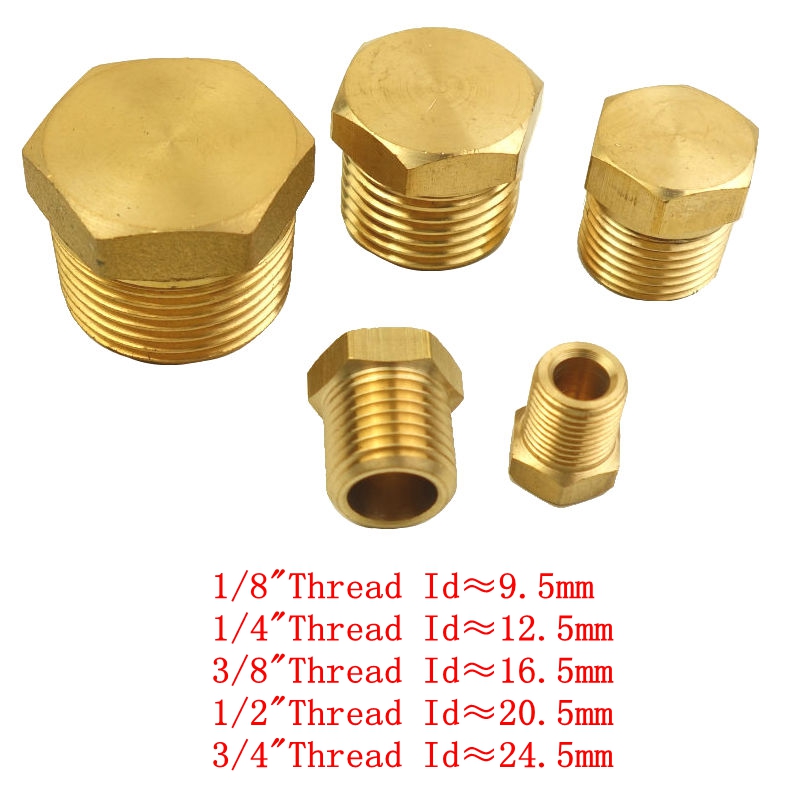 brass-pipe-fitting-1-8-1-4-1-2-3-4-male-bsp-thread-plug-hex-head