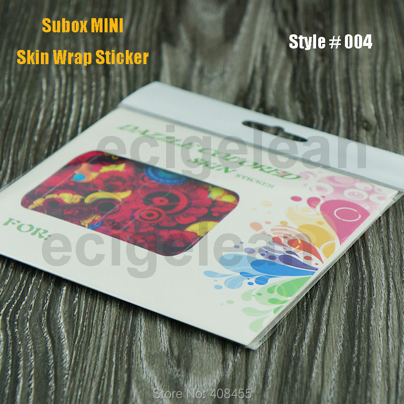 50pc*Subox Mini skin wrap stickers VS Sigelei SnowWolf 200w skin sticker /Cloupor GT skin cover/ IPV3 Li skin wrap Label