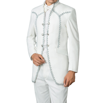 Бренд белый смокинг мужчины 2015 новое поступление мужские костюмы с брюками певица стильный жених выпускного вечера свадебные костюмы для мужчин Ternos 6XL