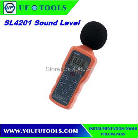 SL4201 Digital Sound Level Meter, Noise Level Meter Tester,USB sound level meter ,30-130dB