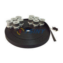 HTD 3M Open Timing Belt Toothed Belt Width 15mm 10 Meters and 10pcs Timing Belt Aluminium Pulleys 25 Teeth Bore 6mm 8mm 12mm