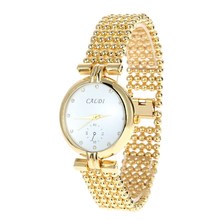2016 New Arrival Fashion Gold Women’s Watch Round Stainless Steel relojes mujer Round Casual Quartz Watches For Women