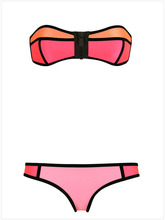 2015 Hot Sale Bathsuit Brand Sexy Bikinis Brazilian Bandeau Push Up Swimsuit Women Triangl Swimwear Bikini