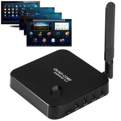 F6 Smart Player TV Box Android 4.4 Mini PC Rockchip 3128 Quad Core  Media Player  Remote Controling Support for WiFi Hotpiont