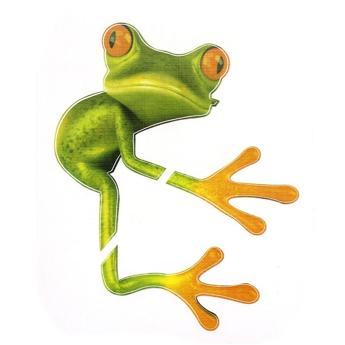 Retail New Funny Car Stickers Design 3D Peep Frog Peep Frog Cool Car Stickers And Decal