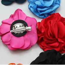 600pcs/lot Silk Layered Peony Flowers brooch hair clip for baby girls
