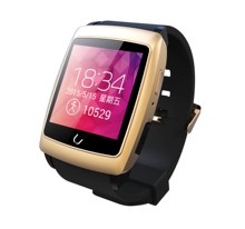 Original Uwatch U18 Smart Watch with Bluetooth V4 Dual Core IPS Screen Android 4.4 GPS WiFi Waterproof Compass Sleep Monitoring