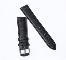 1PC 20mm Genuine Leather Strap Steel Buckle Wrist Watch Band Soft