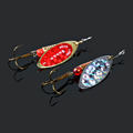 1PC Size0-Size5 <font><b>Fishing</b></font> Lure pesca Mepps Spinner bait Spoon Lures With Mustad Treble Hooks Peche Jig Anzuelos isca Pesca