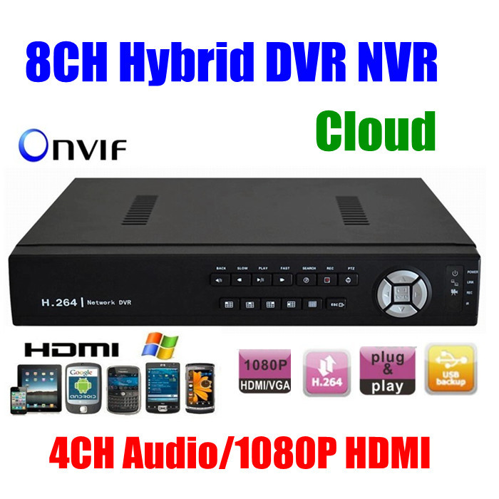 CCTV 8CH Full D1 H.264 DVR Standalone Network Super DVR SDVR/HVR/NVR Security System 1080P HDMI Output 4CH Audio
