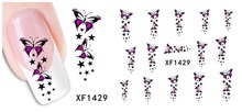 1Pcs Nail Art Water Sticker Nails Beauty Wraps Foil Polish Decals Temporary Tattoos Watermark Free Shipping