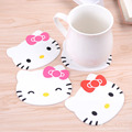 Hello kitty silicone Anti Slip Kawaii Cup Mat Dish Bowl Placemat Coaster Base Kitchen Accessories Cozinha