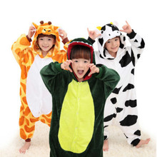 Baby Boys Girls Pajamas Autumn Winter Children Flannel Animal funny animal Stitch Kid Onesie Sleepwear Children Blanket Sleepe