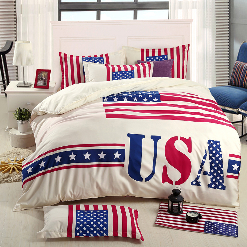 Amerikanische Flagge Bettwäsche-Kaufen billigAmerikanische Flagge