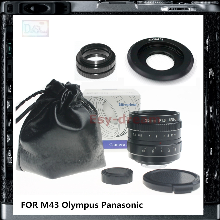 35  F1.6    + C    Olympus EP2 EP3 EM10 OMD EM5 EPL3 EPL5 Panasonic GH3 G3 G5 G6 GF6 GX1 GX7 