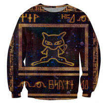 New Sport tops women men unisex 3d sweatshirts cartoon Pokemon jumper Ancient Mew hoodies tracksuit size S-XXL Free shipping