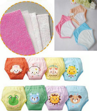 8pcs/lot Waterproof potty training pants for baby briefs cotton panties infant diaper pant XLK003 free shipping