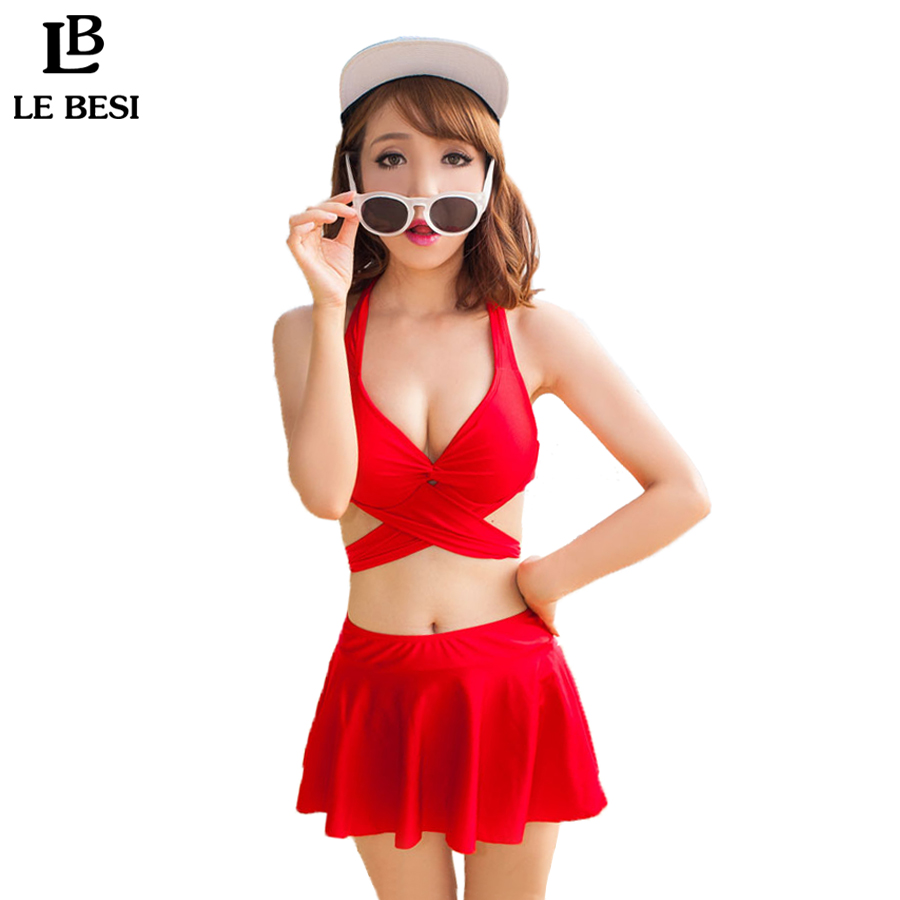 LE BESI 2016 Plus Size Hot Sexy Three-Pieces Bikini Set For Women Swimwear Female CDEF Cup Push Up Brazilian Swimsuit LE BESI 2016 Plus Size Hot Sexy Three-Pieces Bikini Set For Women Swimwear Female CDEF Cup Push Up Brazilian Swimsuit
