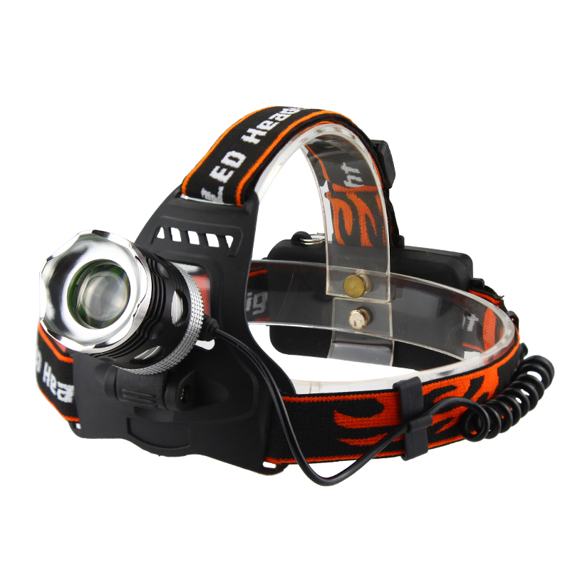 waterproof led headlamp rechargeable 18650 high lumen headlamps outdoor hunting fishing lights miner ed mining light portable