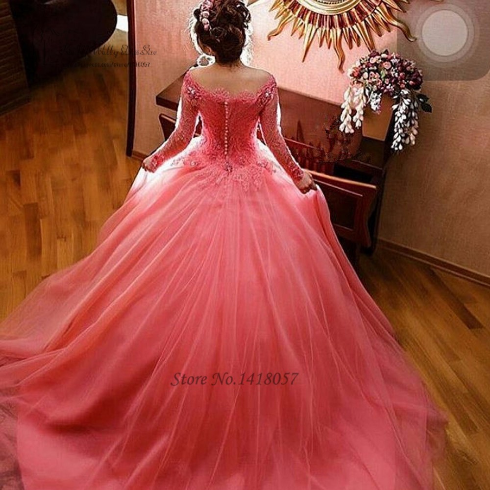 pink wedding frock