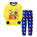 New Spring Style children Home Wear Despicable Me Minion Children s Clothing Sets Top Pants High