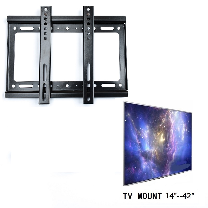 TV Wall Mount Flat Screen Bracket Panel Fixed Mount for 14