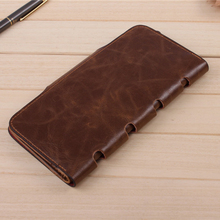 2015 New special Men s Vintage Wallet Fine Bifold Brown Genuine Leather Pu Bailini Purse Wallets