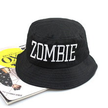 Fashion cotten bucket hat Zombie Letter Unisex fishing caps sun hats fisherman cap boonie gorras casquette bone touca pesca