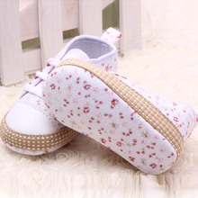 Lovely 0 12M Baby Kid Girl Crib Shoes Toddler Soft Sole Sneakers Prewalker Free Shipping
