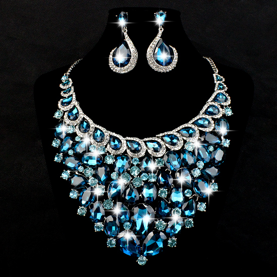 Hot Sale Women Crystal Rhinestone Bridal Jewelry Set African Wedding ... Hot Sale Women Crystal Rhinestone Bridal Jewelry Set African Wedding ...