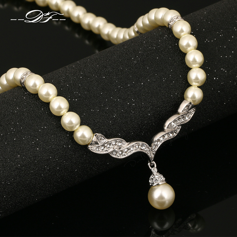 ibu dari manik manik mutiara chokers kalung liontin cz ibu dari manik manik mutiara chokers kalung liontin cz