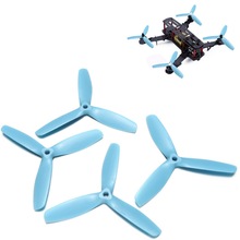 2Pair 5050 Three blade CWCCW Propeller RC Drone Helicopter Blue Spare Part for F210/H250/H280/QAV250/Racer250/TL250H/260/280