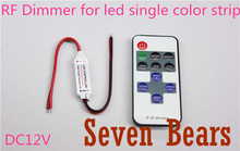 Single Color Remote Control Dimmer DC 12V 11keys Mini Wireless RF LED Controller for led Strip light SMD 5050 / 3528