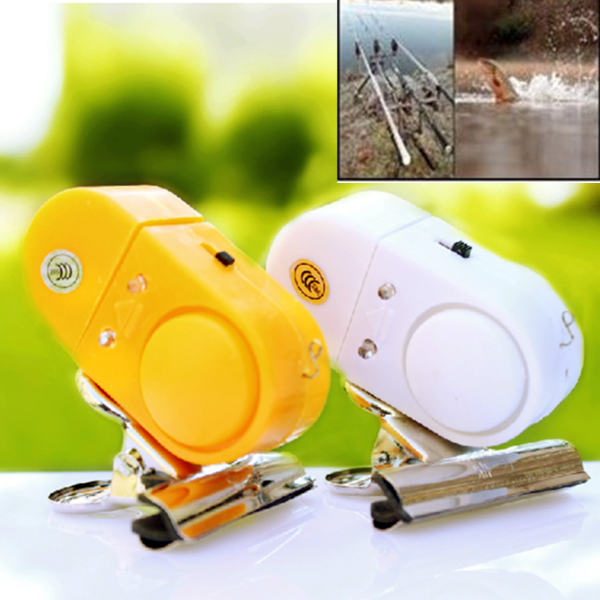 New Outdoor Fishing Alarm Bell Electronic Fish Bite Alarm Finder Sound Alert Running LED Clip On