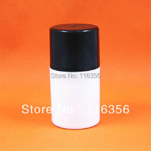 50 ML white airless vacuum pump lotion bottle with black pump , black lid used for Cosmetic Package