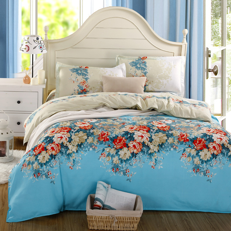 Cute Bedding Set 100 Diamond Velvet Print Bed Sheet Bed Linen