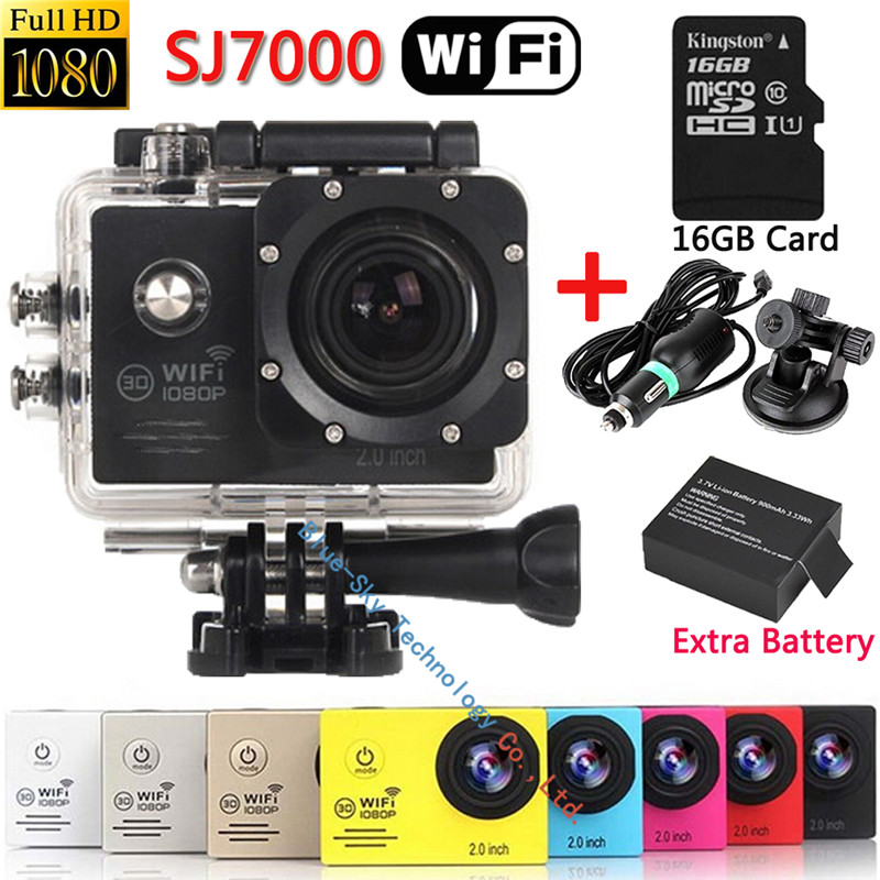 SJ7000 Wifi Action Diving Camera 1080P Full HD Waterproof HD Camcorder Car DVR Wearable Action Hd Digital Camera Camcorder Cam
