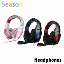 Hot EACH G4000 Stereo 3.5mm LED Gaming Headphone Headset with Mic Lights for Gamer PC iphone tablet