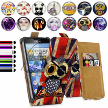 For Lenovo P780 5.0inch Universal Cartoon Flip leather Cover Case Card Holder Cell Phone Cases Cover