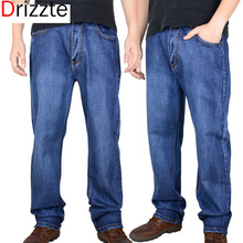 Drizzte Brand Men Plus Big Size Pants 38 40 42 44 46 48 50 52 Mens High Stretch Big and Tall Large Trouser Jeans for Men