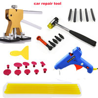 Super PDR Tools Kit Include Gold Glue Puller Red Glue Tabs Rubber Hammer Blue Glue Gun Paintless Dent Repair Tools Y-012