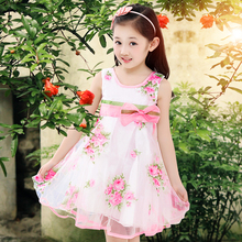 Girls Summer casual folral lace dress Children’s Clothing Girls Fashion Princess Dress teenage girl 8-13 age red clothes baby