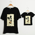 family matching clothes cartoon t shirt for mom dad duaghter and son match shirt summer clothes