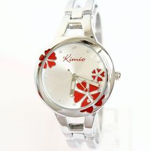 Kimio señora pulsera de moda reloj de cuarzo mejores ventas tréboles afortunados de puntadas envío gratis K425L