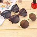 1pc Fashion Retro Designer Super Round Circle Glasses Cat Eye Semi Rimless Sunglasses Glasses Goggles oculos