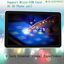 New Design 9 inch Quad Core Android4 4 Tablet Pc 2GB RAM 16GB ROM Suppoet 2G