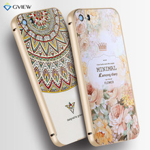 Для iPhone 5S чехол роскошный алюминиевый металлический каркас + 3D пластиковые рельеф задняя крышка телефона чехол для iPhone 5 5S горячие Новый стиль