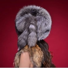 Free Shipping RU winter Fox fur hats for Women genuine Fox fur hats cap ladies real