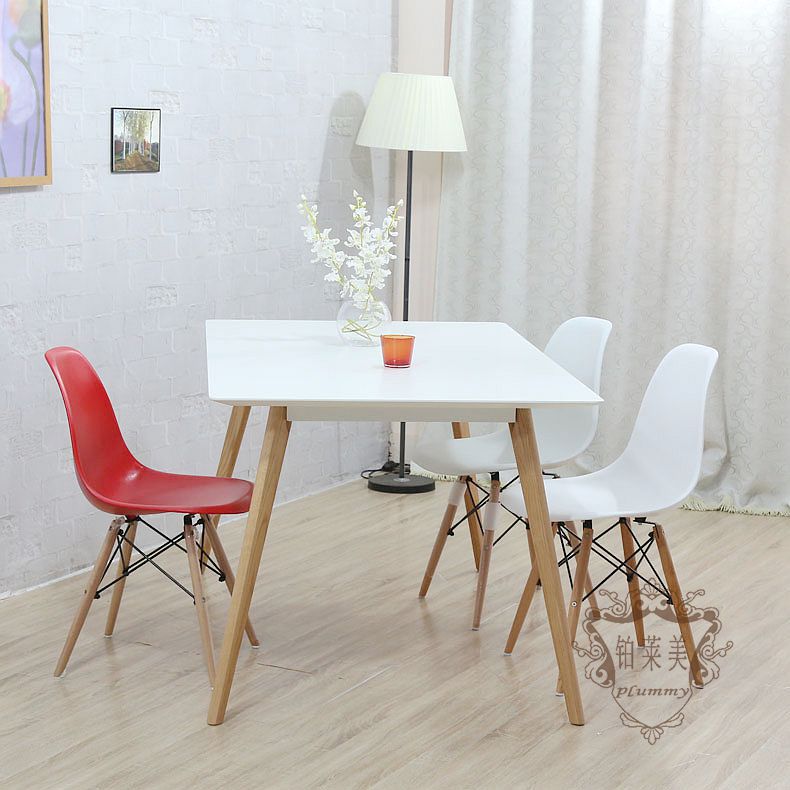 Platino grammy nórdico 1.6 metros de madera maciza mesa de comedor ...
